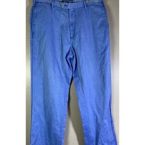 Peter Millar Mens 34 x 28 Blue Ms12b70 Soft Touch Twill Straight Chino Pants